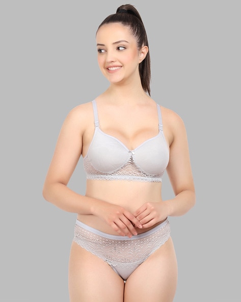Buy Silver Lingerie Sets for Women by AROUSY Online