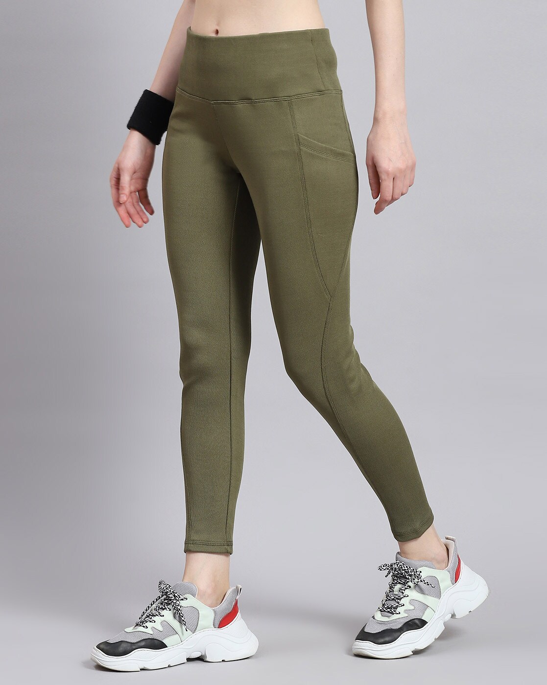 Women Regular Fit Leggings with Elasticated Waist