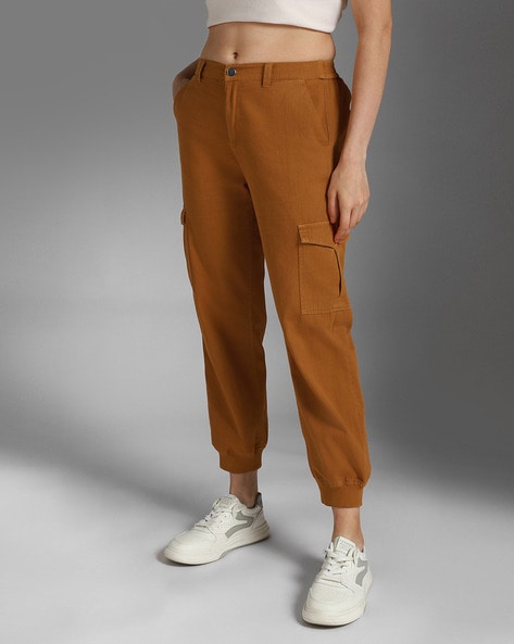 High Rise Flared Cargo Pants