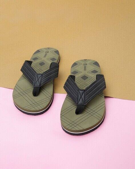Buy Olive Flip Flop Slippers for Men by MAX Online