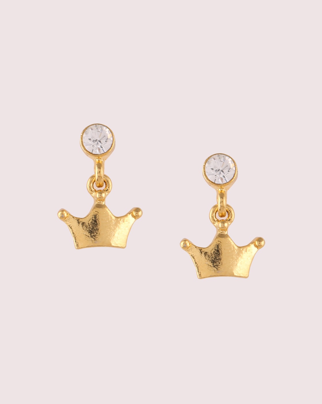 Crown Stud Earrings in 10K Gold | Banter