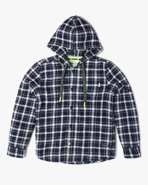 Boys hooded outlet shirts