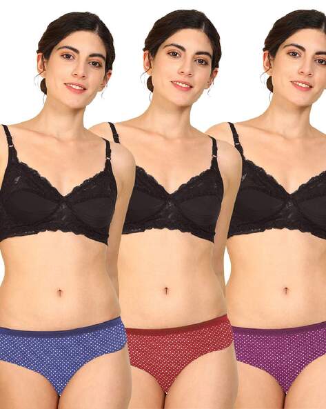 Buy Multicoloured Lingerie Sets for Women by In-curve Online