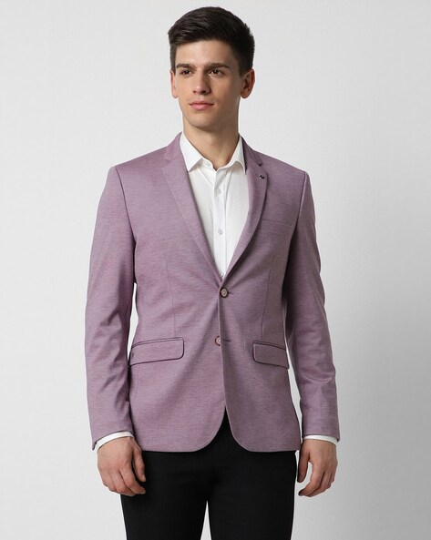 Men Extra Slim Fit Single-Breasted Blazer