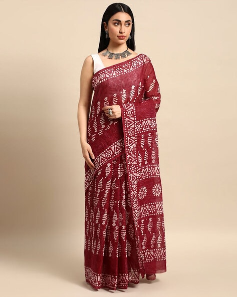 Sri Lankan Handicraft Batik Saree BSM212 – East Star Handlooms