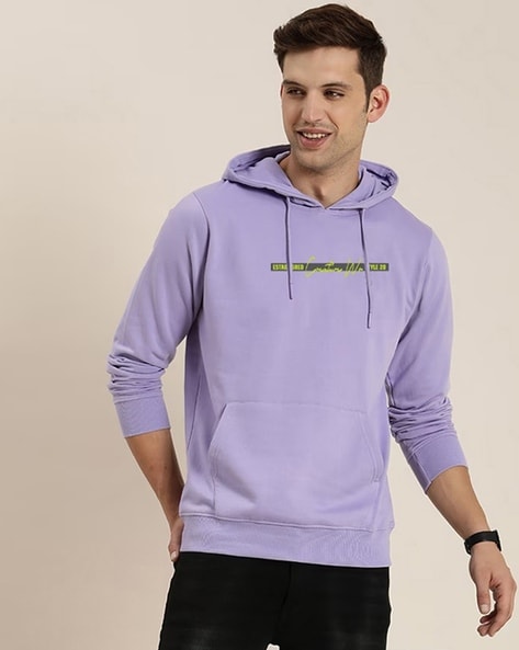 Buy Lavender Sweatshirt Hoodies for Men by Bishop Cotton Online Ajio