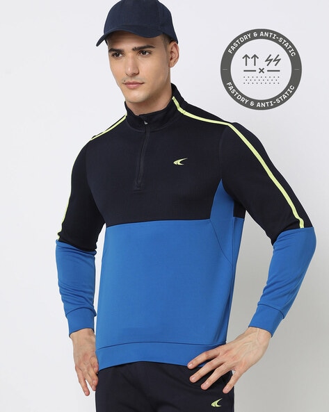 Men Neo Pop Colourblock Regular Fit Sweatshirt