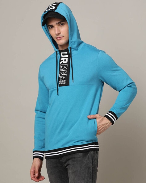 Buy Blue Sweatshirt & Hoodies for Men by The Indian Garage Co Online