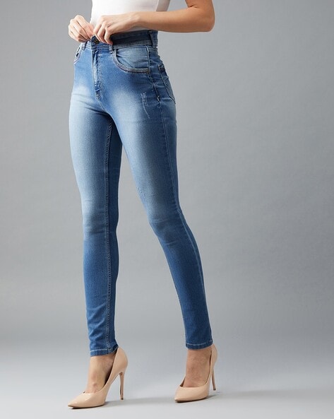 Urbano Fashion Skinny Women Dark Blue Jeans - Buy Urbano Fashion Skinny  Women Dark Blue Jeans Online at Best Prices in India | Flipkart.com