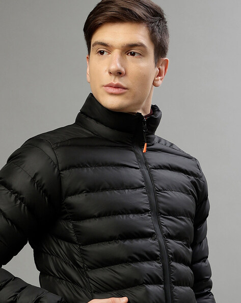 Calvin Klein Men's Long Stretch Quilted Puffer Jacket - Macy's