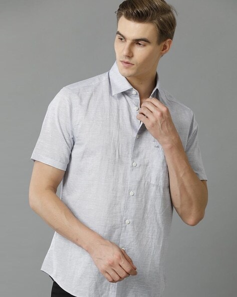 Buy Blue, White Shirts for Men by Aldeno Online
