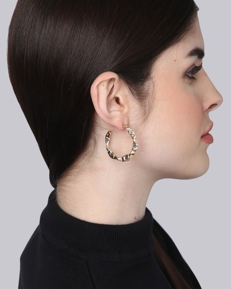 Large Metal Hoop Earrings | Express