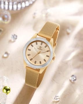 uniquest Ivory Dial Analogue Fashion Watch with Mesh Strap for Women-picture-22