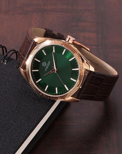 Green dial men's discount watch