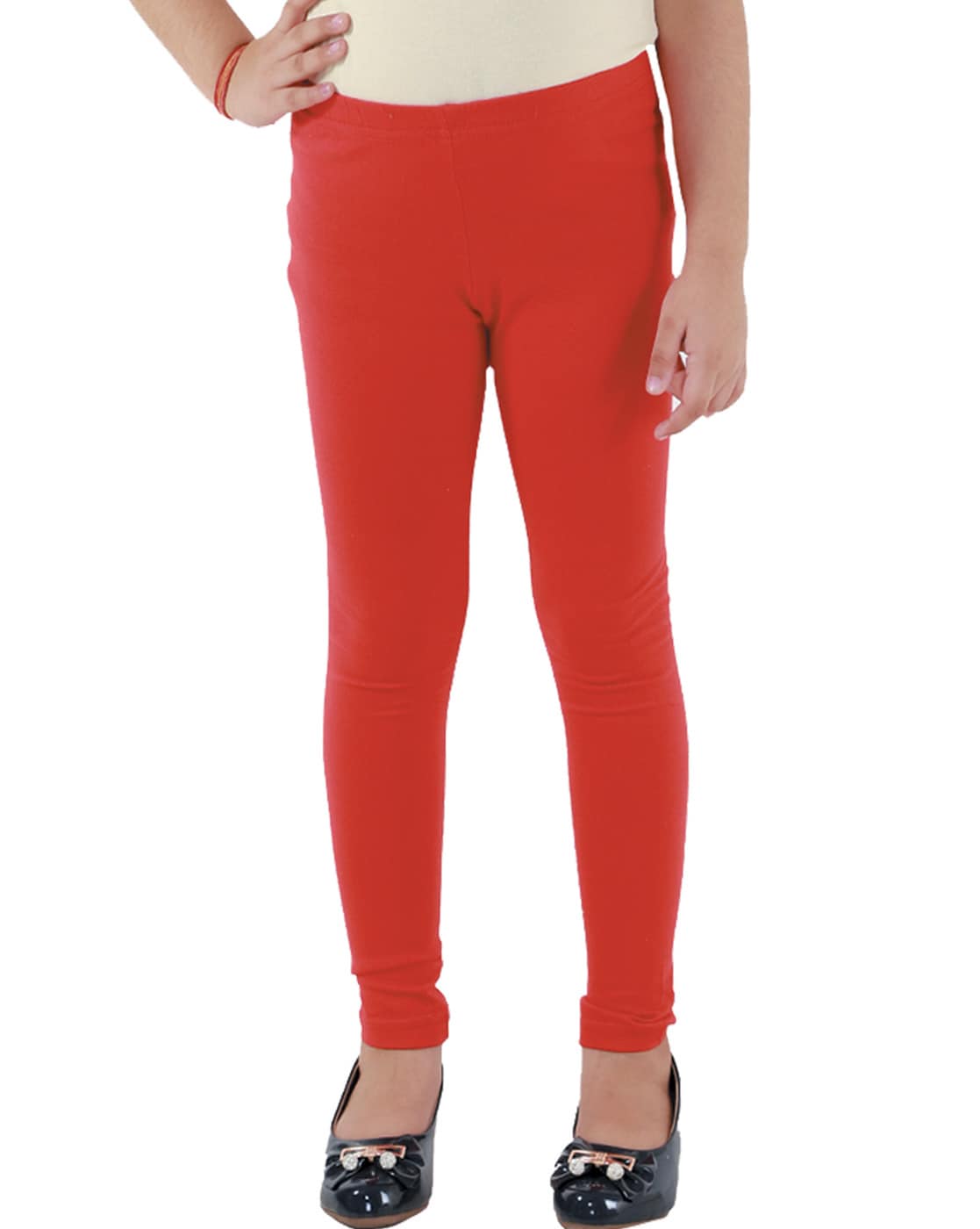 Buy Red Leggings for Girls by Kids Cave Online