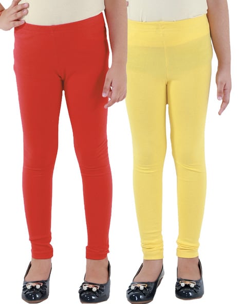 Buy Red Leggings for Girls by Kids Cave Online