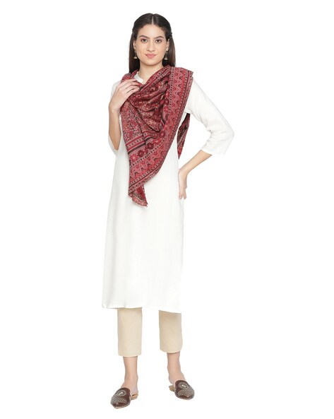 Shifa Sparkling Floral Woven Stole Price in India
