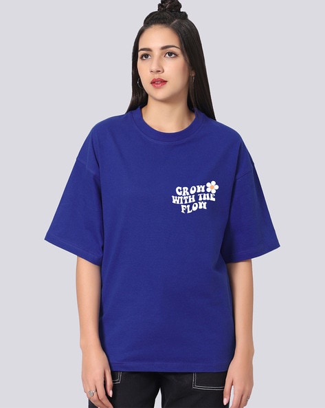 Bright blue t shirt best sale