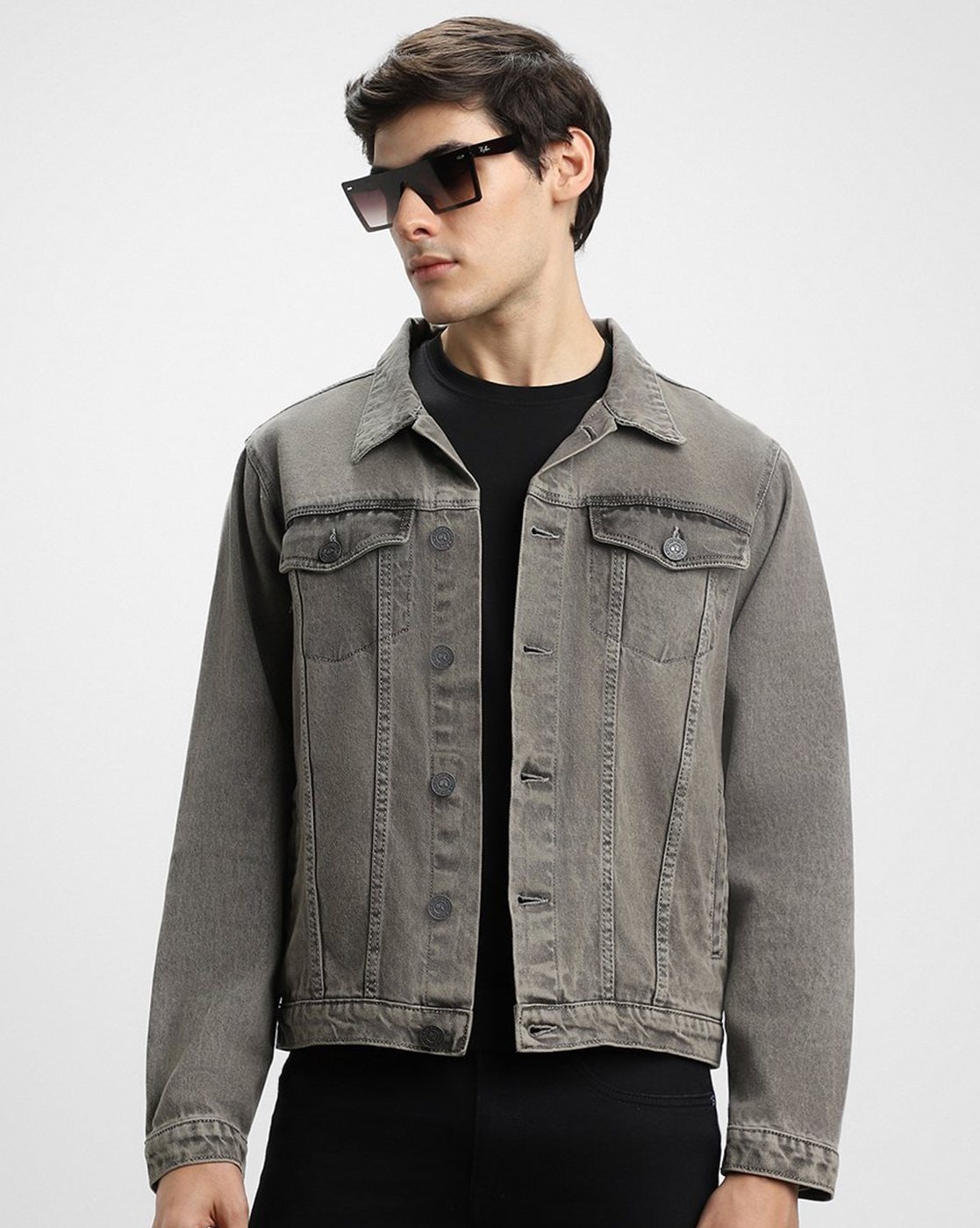 Buy Knit Sleeve Denim Jacket Men's Outerwear from Brooklyn Cloth. Find  Brooklyn Cloth fashion & more at DrJays.com