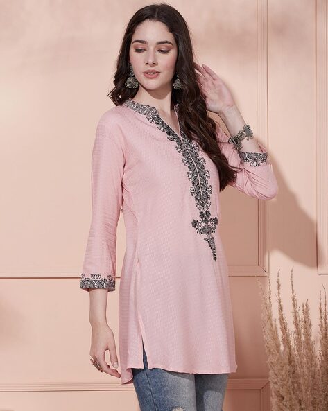 Buy Kurtis Online With Fashor - Minimum 50%-70% OFF | A line kurta, Maxi  dress, Red dress