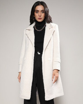 Long coat white on sale