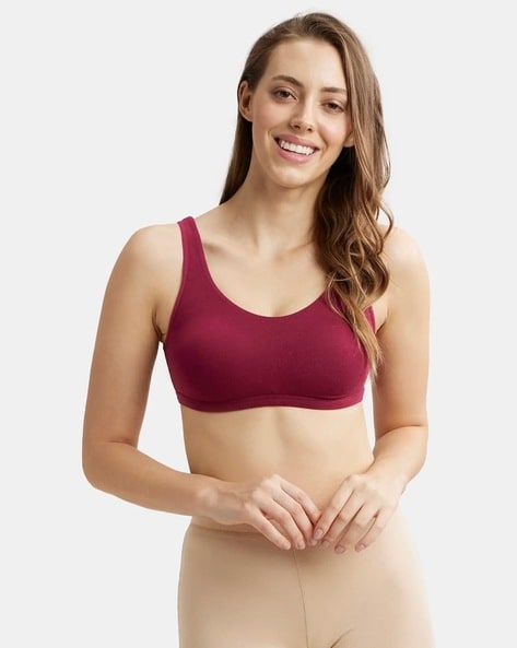1550 Super Combed Cotton Elastane Stretch Slip-On Crop Top with Stay Fresh  Treatment