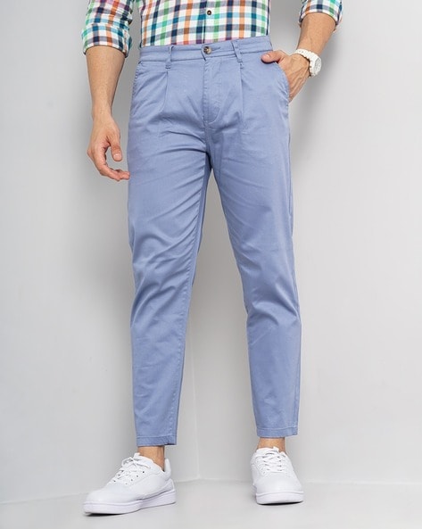Diruno Slim Fit Twill Lycra Trouser For Men Sky Blue (Stretchable) Price in  India - Buy Diruno Slim Fit Twill Lycra Trouser For Men Sky Blue  (Stretchable) online at undefined