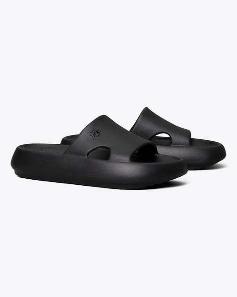 Buy Tory Burch Shower Slides Black Color Women AJIO LUXE