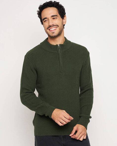 Buy MAX Men Ribbed Regular Fit Pullov... Online | Ajio.com