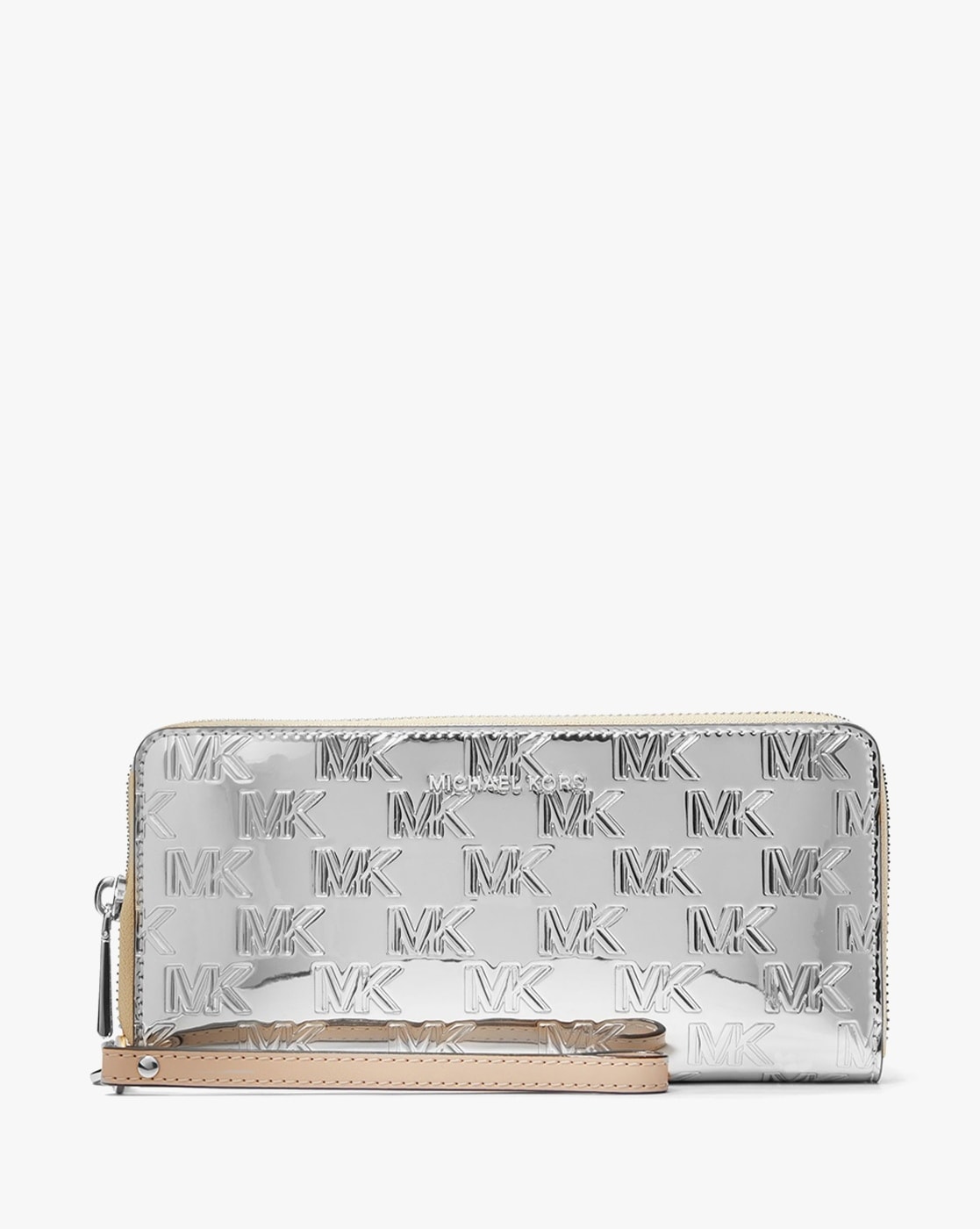 Michael kors silver wallet sale