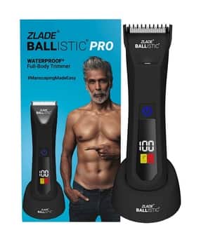 Ballistic Turbo Full Body Manscaping Trimmer with Ceramic Blades - Black