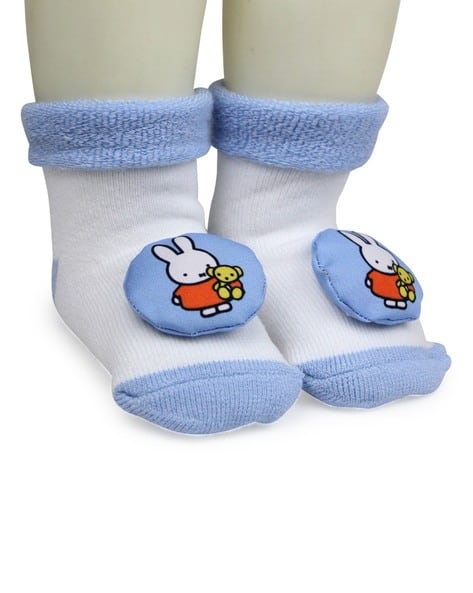 USOXO Pack of 2 Ribbed Cartoon Booties