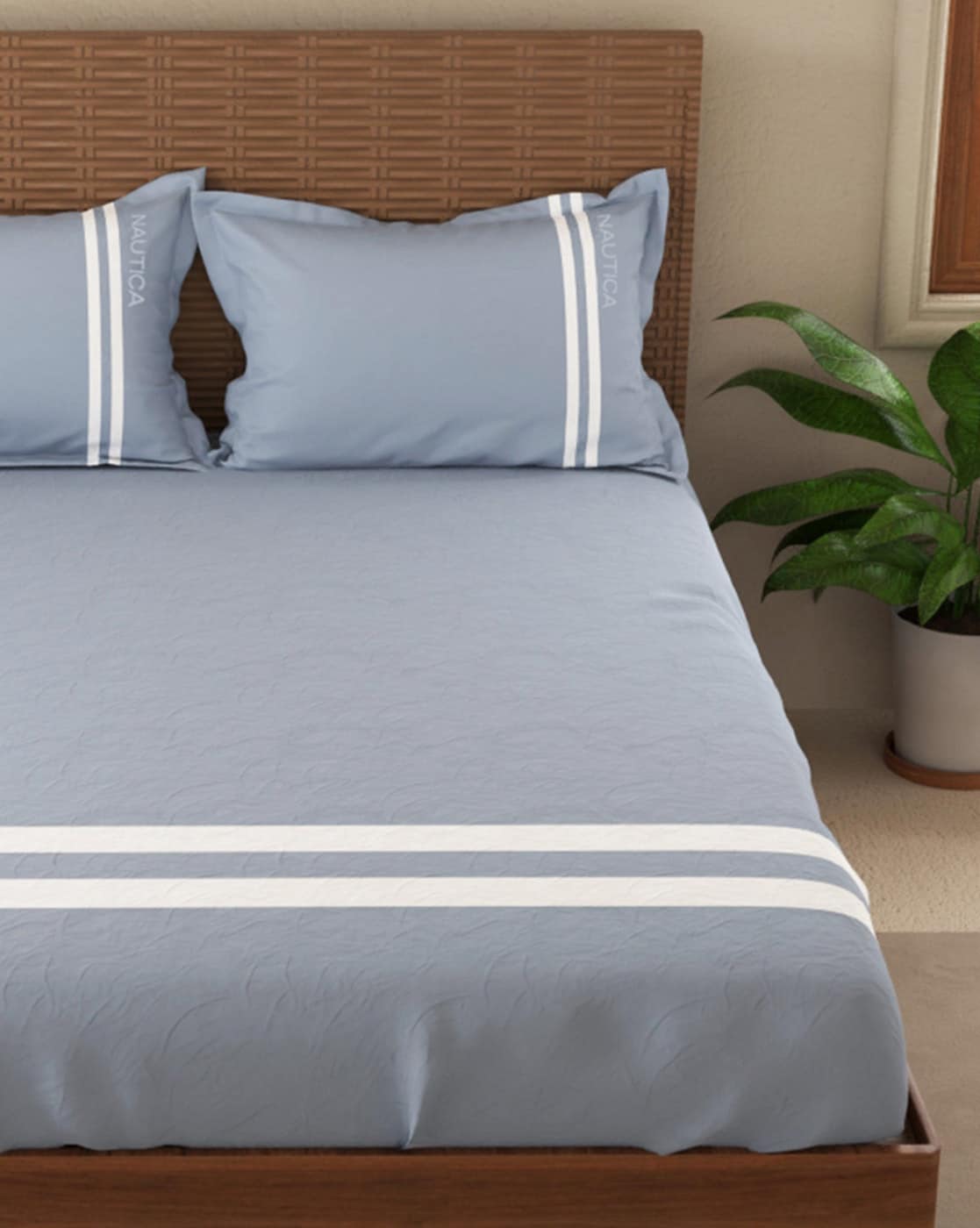 Buy Blue Bedsheets for Home & Kitchen by NAUTICA Online