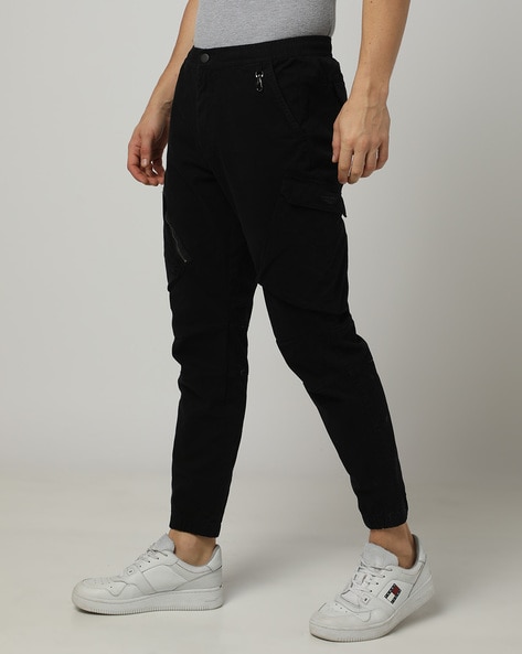 Black chain online joggers