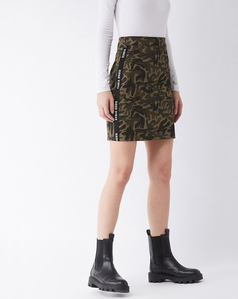 Camouflage pencil skirt best sale