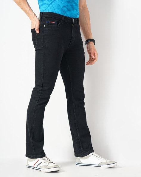 Buy APT Mens Designer Basics Regular Fit Bootcut Jeans, 28