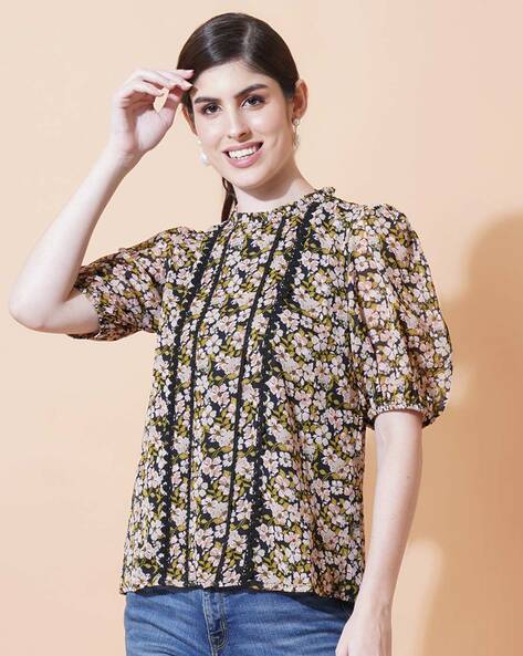 Floral Tops, Floral Print Blouses, Tops & Tunics