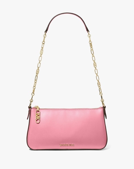 Buy Michael Kors Empire Leather Chain Link Medium Pochette Pink