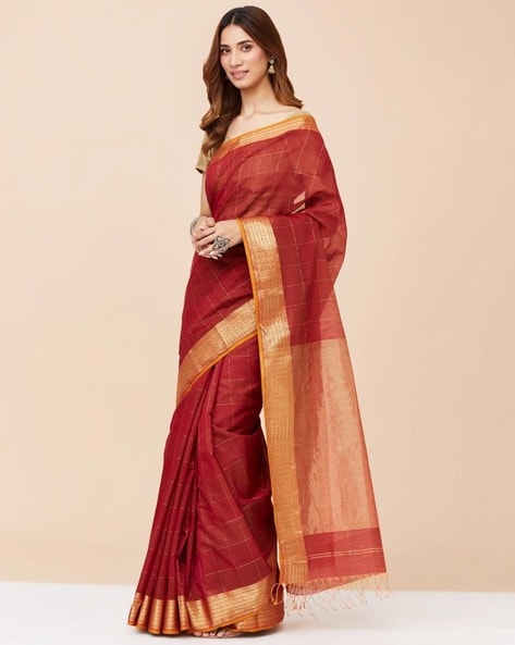 Cream Soft Silk With Kalamkari Painted Saree – Bahuji - Online Fashion &  Lifestyle Store