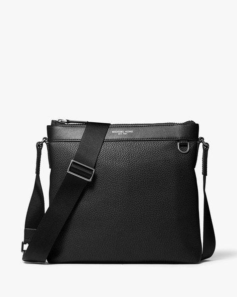 Greyson pebbled leather messenger bag sale