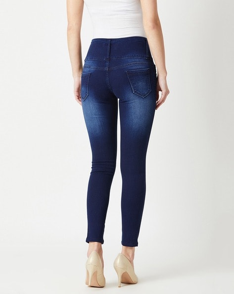 Buy Navy Blue 3 Button Women Jeans Online at Best Prices in India - JioMart.