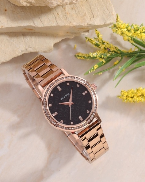 Black dial ladies clearance watch