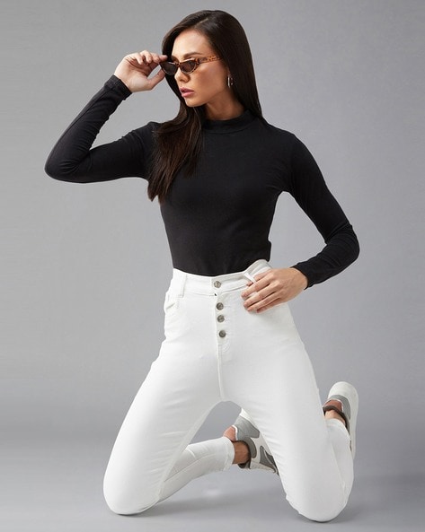 Buy White Jeans & Jeggings for Women by Dolce Crudo Online