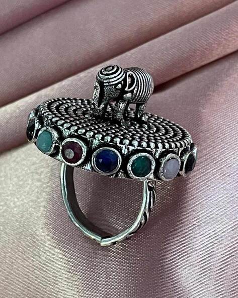 Taoqiao 16Pcs Vintage Silver Multiple Open Rings, Vintage India | Ubuy