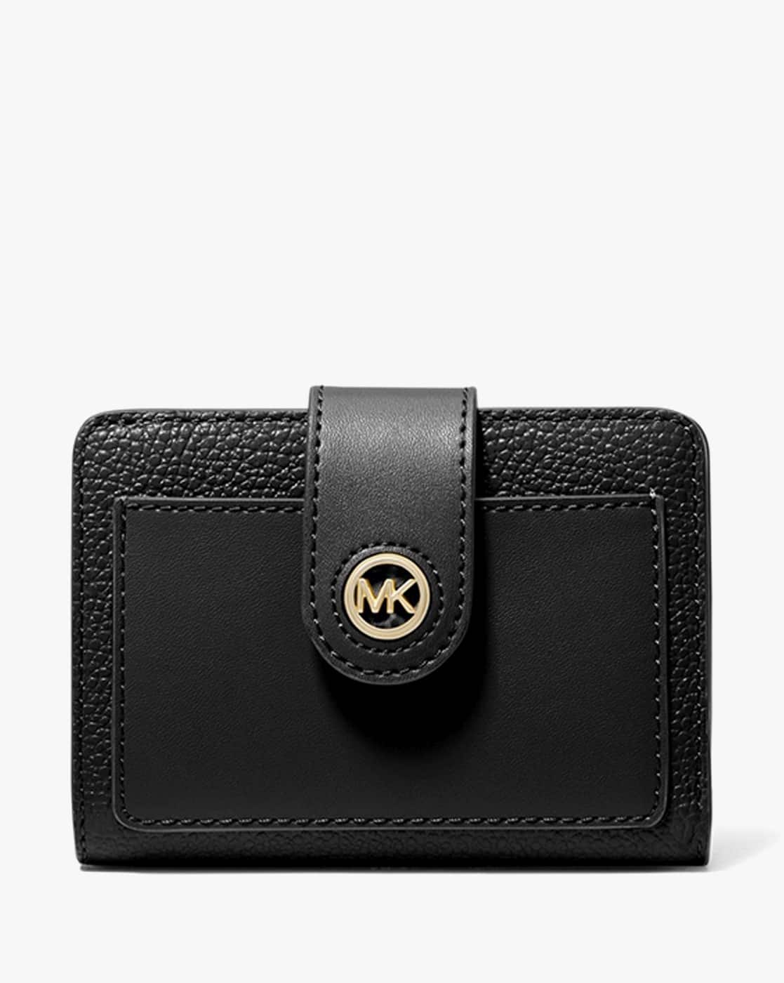 【送料&関税込】Michael Kors Leather Wallet Michael Kors Medium Crossgrain Leather Wallet 35F7GTVF2L-001