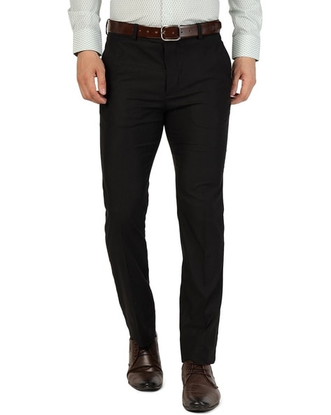 Buy Black Trousers & Pants for Men by Greenfibre Online | Ajio.com