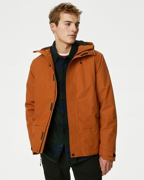 Burnt orange mens coat best sale