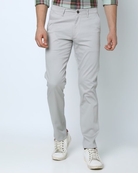 OXEMBERG Slim Fit Men Cream Trousers - Buy OXEMBERG Slim Fit Men Cream  Trousers Online at Best Prices in India | Flipkart.com