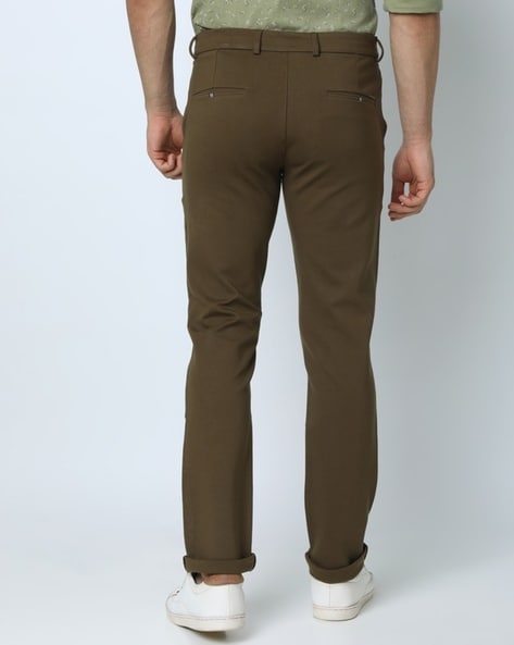 Buy Off white Trousers & Pants for Men by OXEMBERG Online | Ajio.com