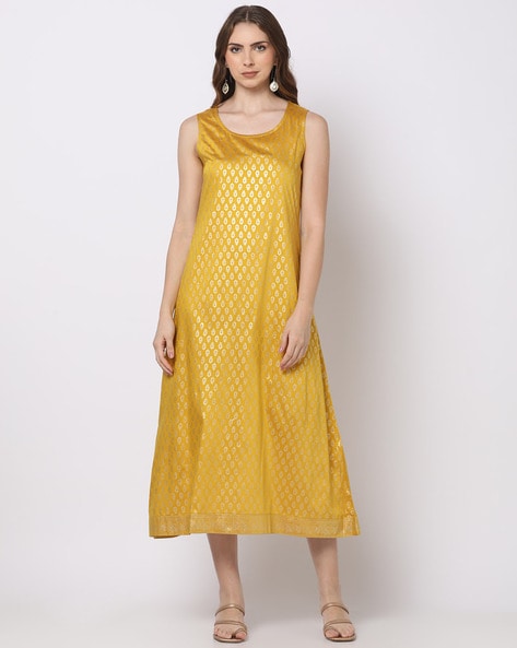 Buy Mustard Yellow Dresses & Gowns for Women by W Online | Ajio.com